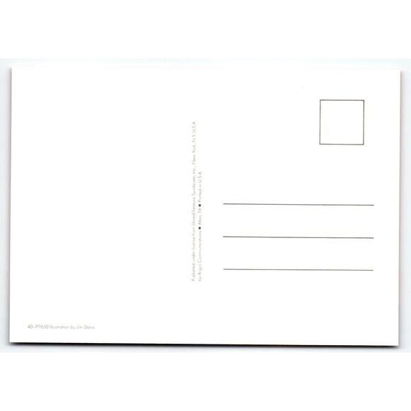 Garfield Cat Postcard Hey There Hay Jim Davis Comic Orange Tabby 1978 Cartoon - Picture 2 of 2